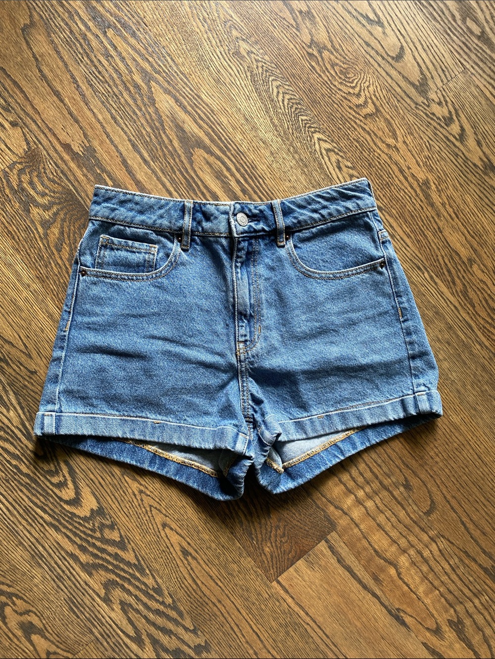 PacSun Blue Denim Mom Shorts